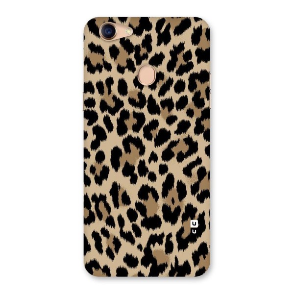 Brown Leapord Print Back Case for Oppo F5 Youth
